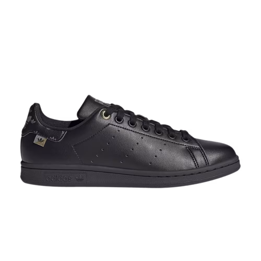 Adidas Women's Stan Smith Black Gold Metallic