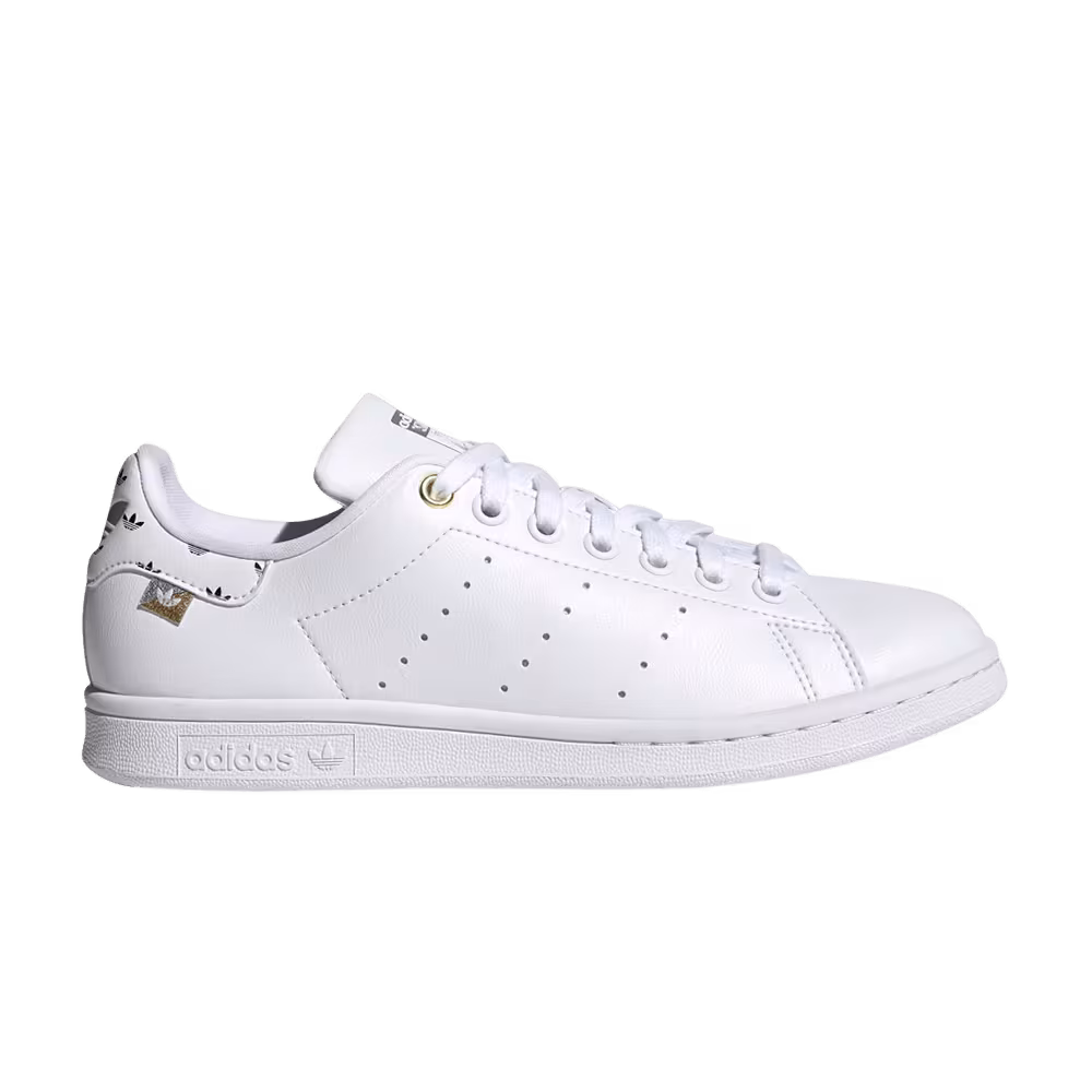Adidas Women's Stan Smith White Silver Gold