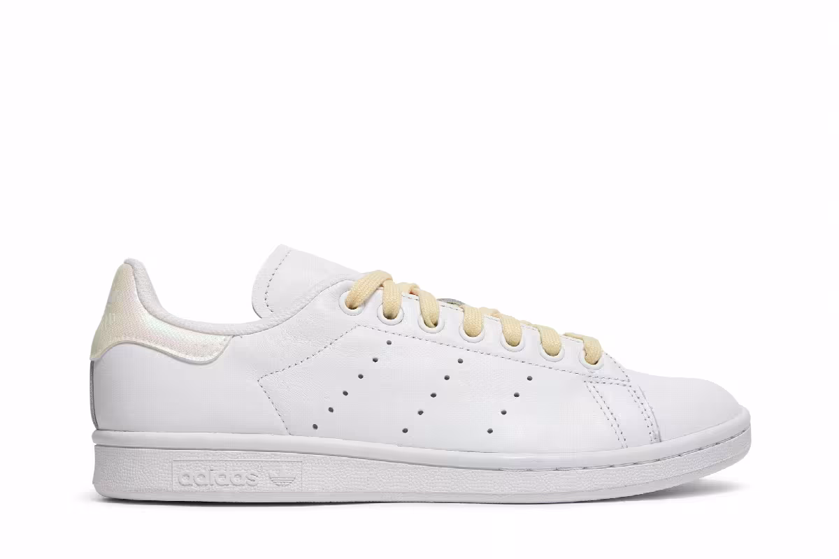 Adidas Women's Stan Smith White Easy Yellow, view 2