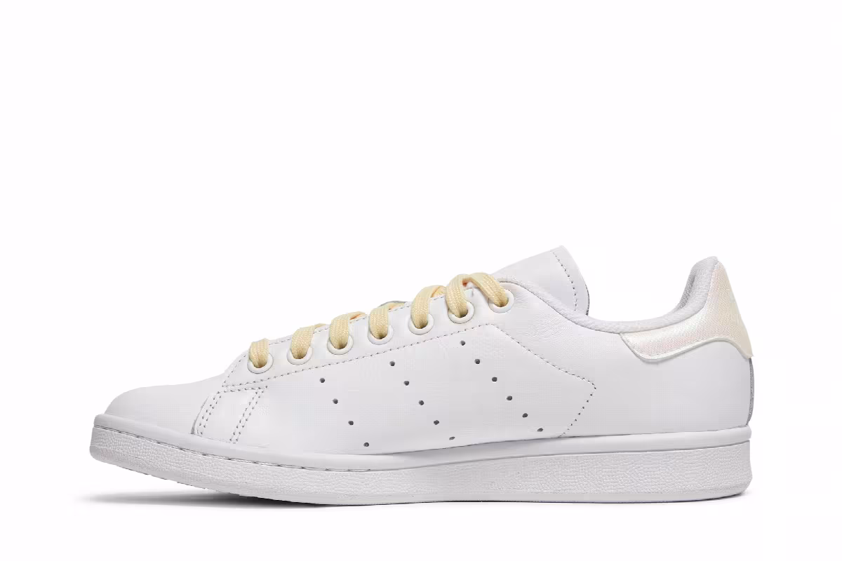 Adidas Women's Stan Smith White Easy Yellow, view 4