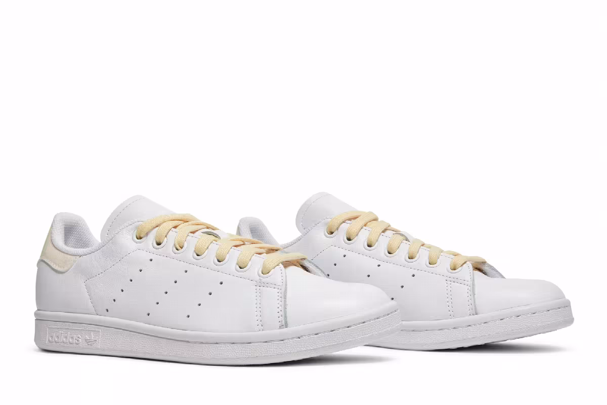 Adidas Women's Stan Smith White Easy Yellow, view 9
