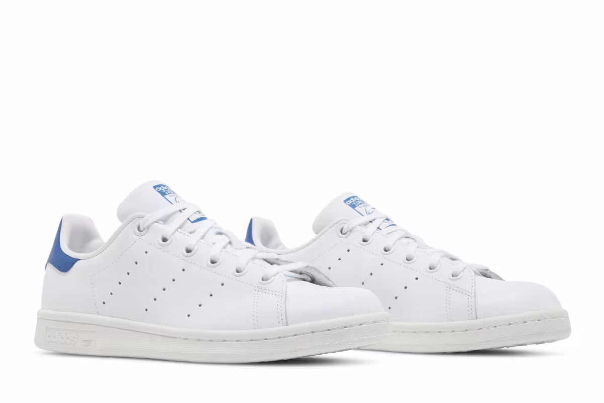 Adidas Stan Smith J White Blue, view 9