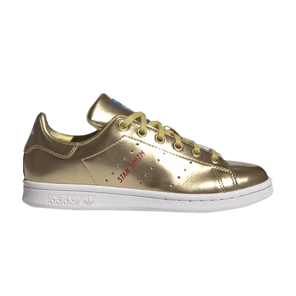 Adidas Stan Smith J Gold Metallic