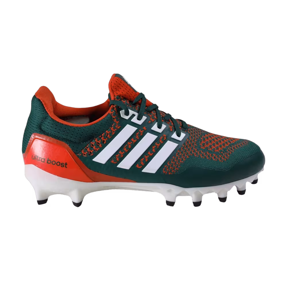 adidas UltraBoost Cleat Miami Hurricanes
