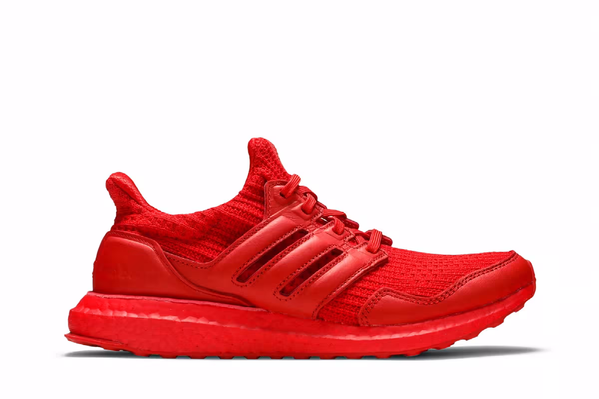 adidas Women's UltraBoost DNA S&L Lush Red, view 2