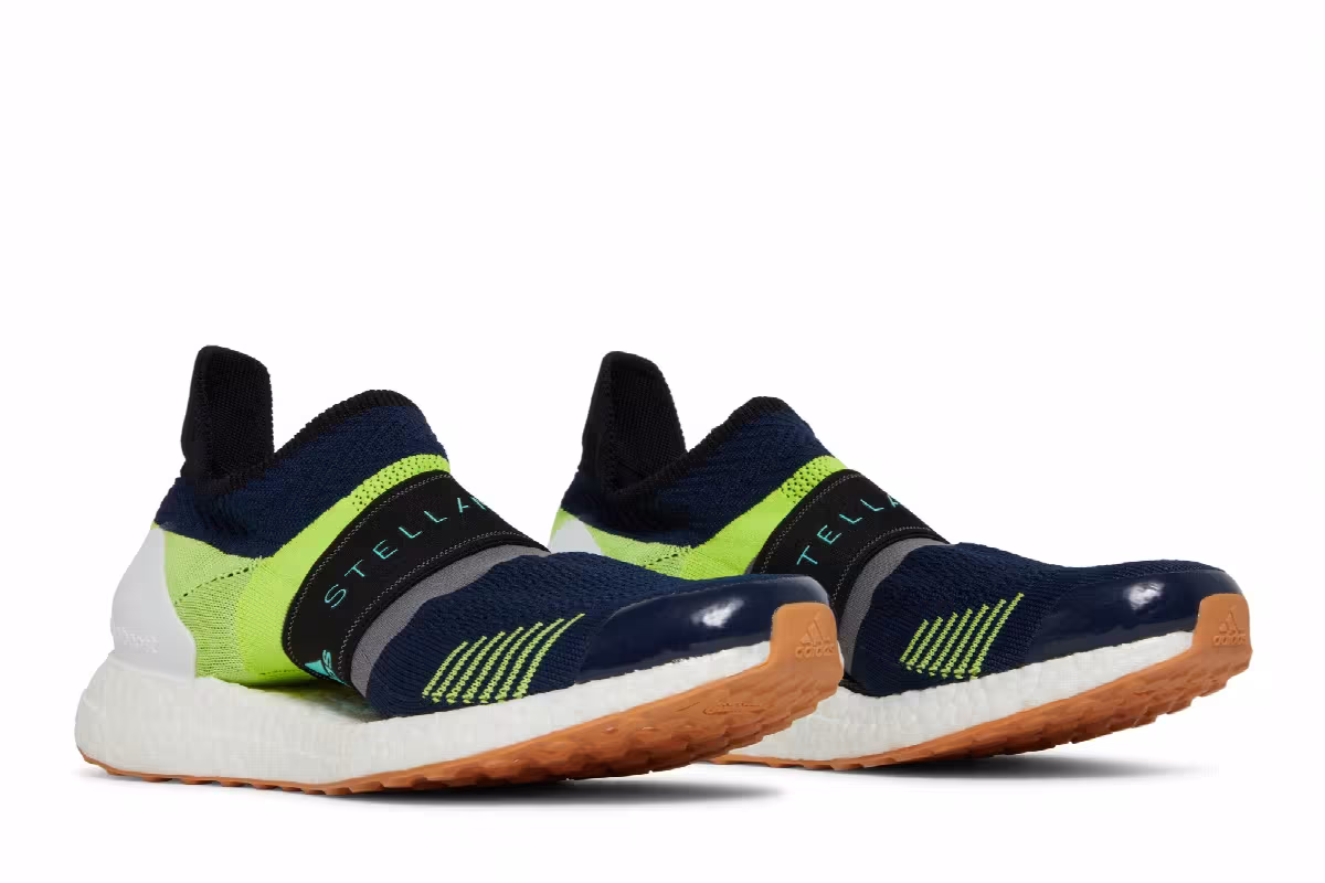 Stella McCartney x adidas Women's UltraBoost X 3D Night Indigo Vivid Green, view 9