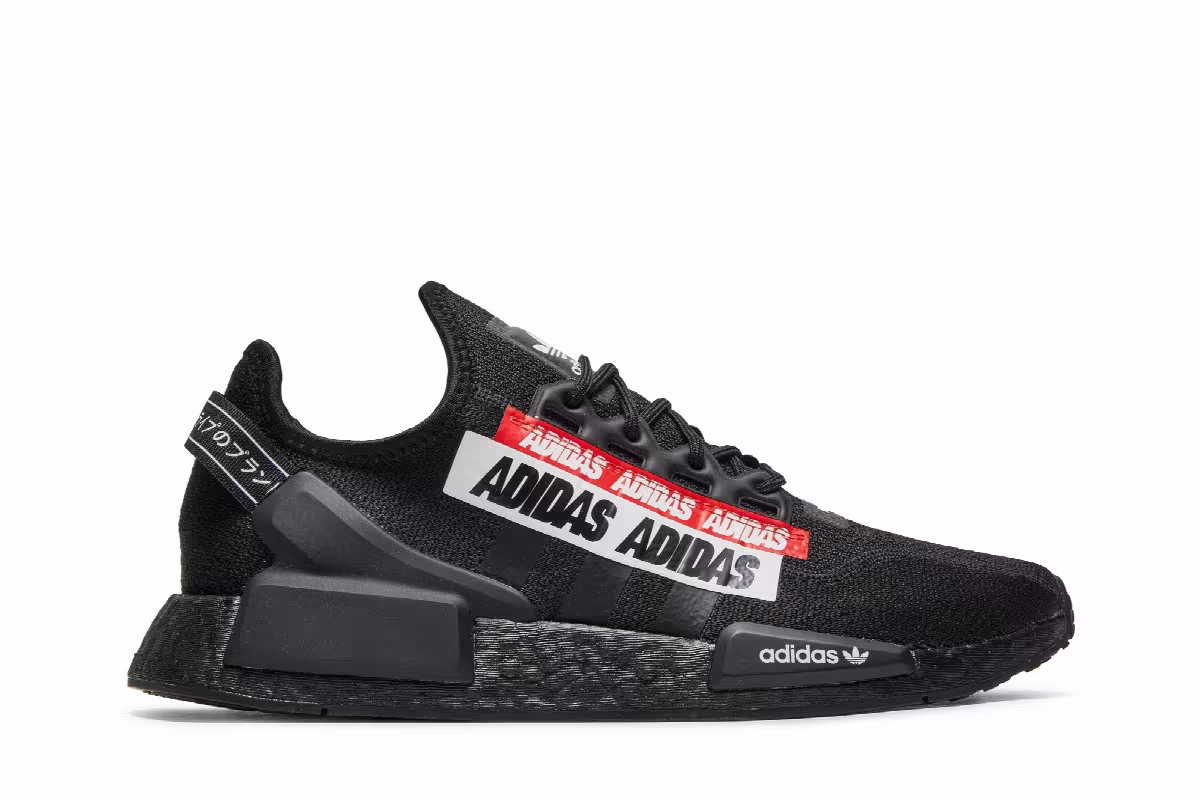 Adidas NMD_R1 V2 Core Black Red, view 2