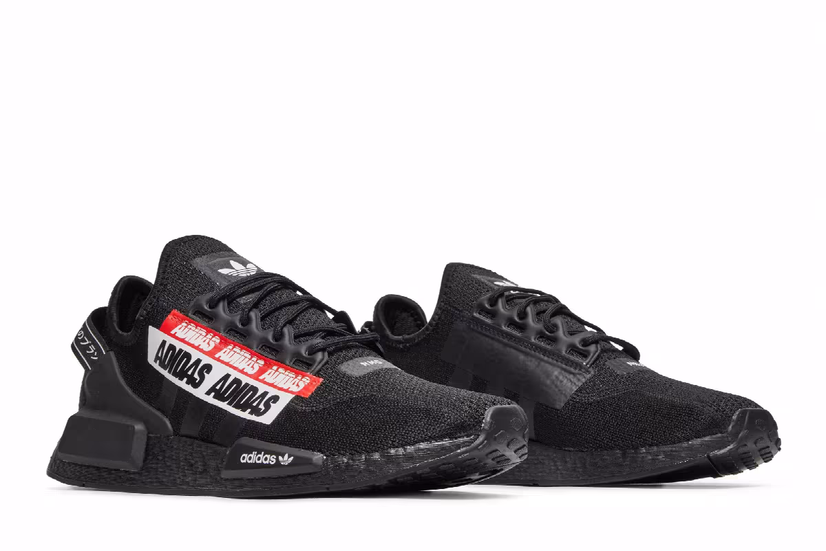 Adidas NMD_R1 V2 Core Black Red, view 9