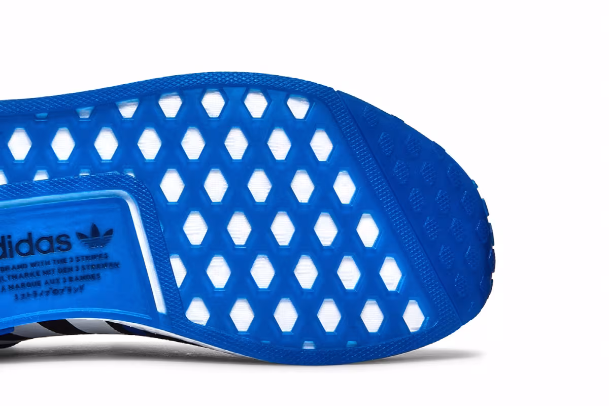 Adidas NMD_R1 Primeblue Black Royal Blue, view 6