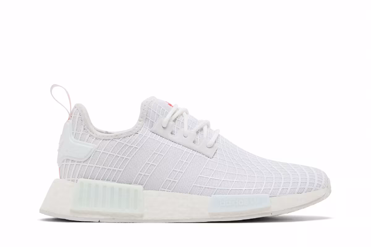 adidas NMD_R1 White Solar Red Web, view 2