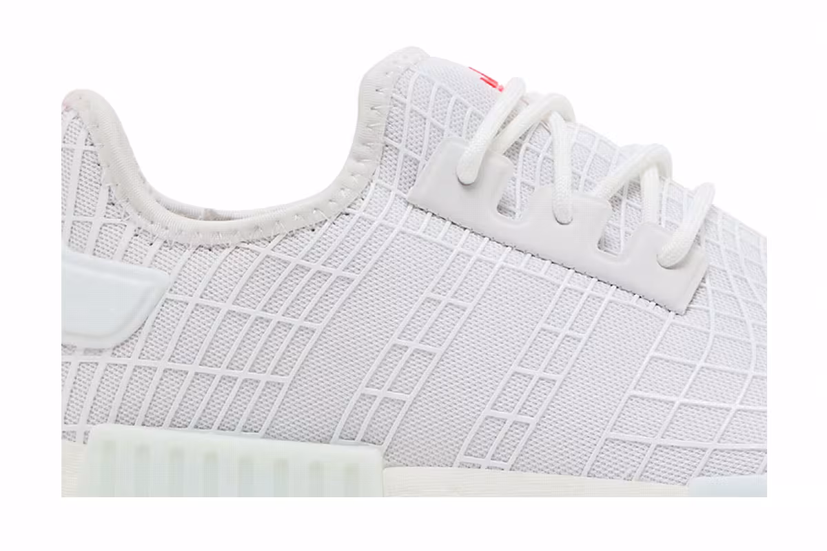 adidas NMD_R1 White Solar Red Web, view 3