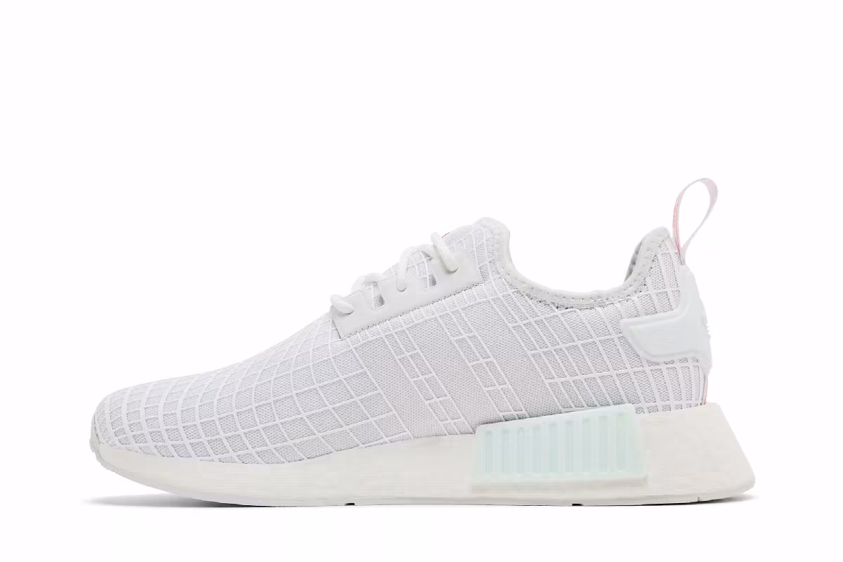 adidas NMD_R1 White Solar Red Web, view 4