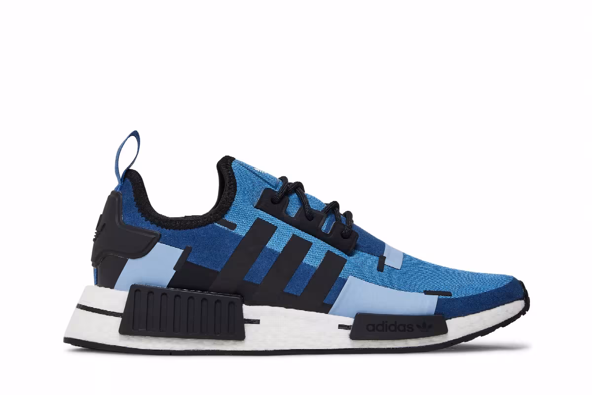 Pharrell x adidas NMD_R1 Focus Blue, view 2