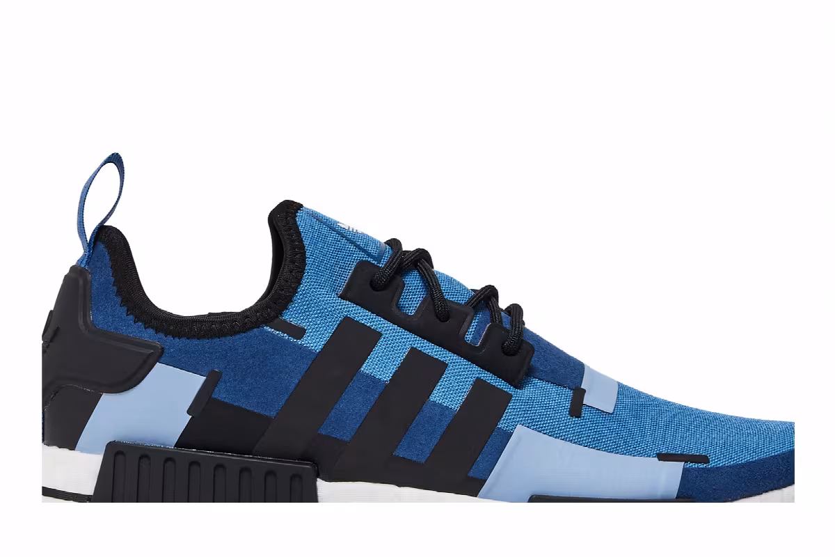 Pharrell x adidas NMD_R1 Focus Blue, view 3