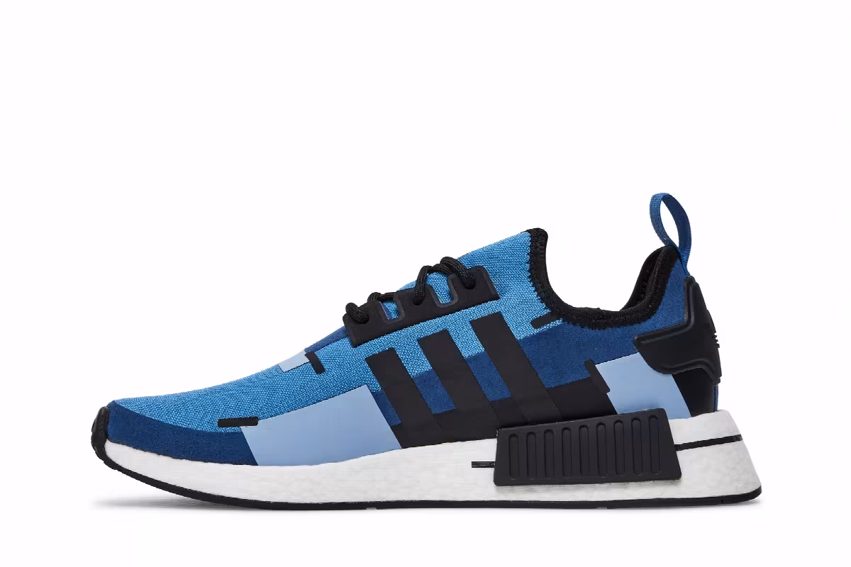 Pharrell x adidas NMD_R1 Focus Blue, view 4