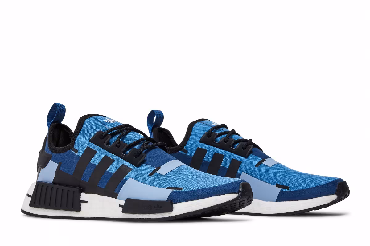 Pharrell x adidas NMD_R1 Focus Blue, view 9