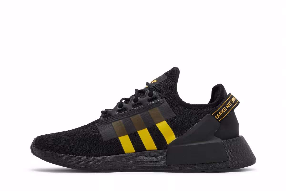 adidas NMD_R1 V2 Black Solar Gold, view 4