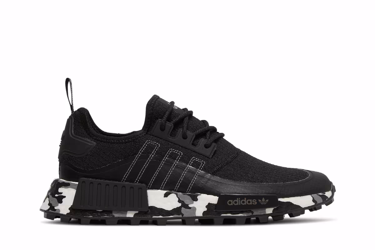 adidas NMD_R1 TR Black White Camo, view 2
