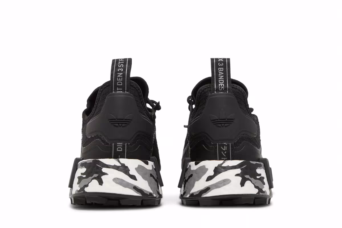 adidas NMD_R1 TR Black White Camo, view 7