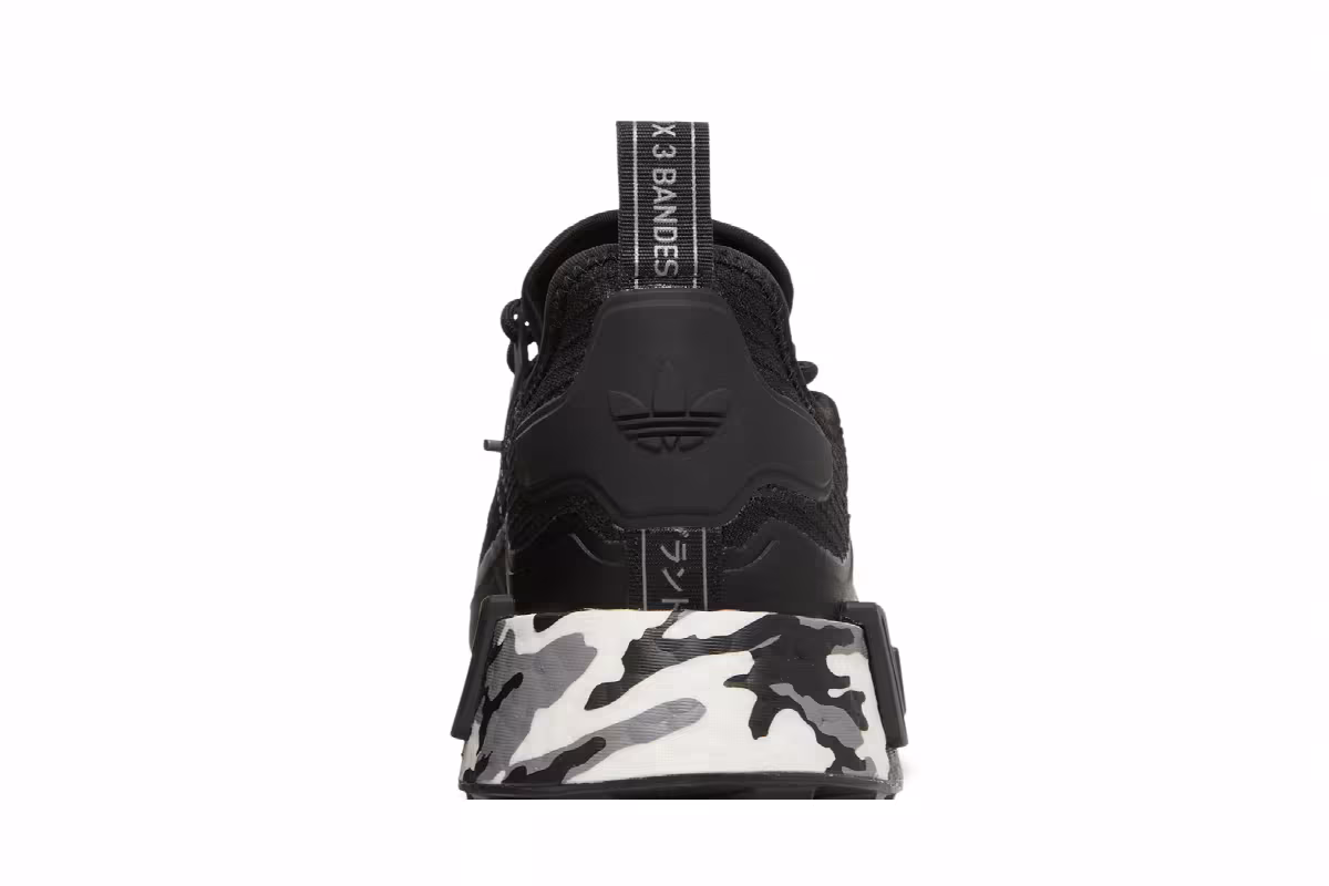 adidas NMD_R1 TR Black White Camo, view 8