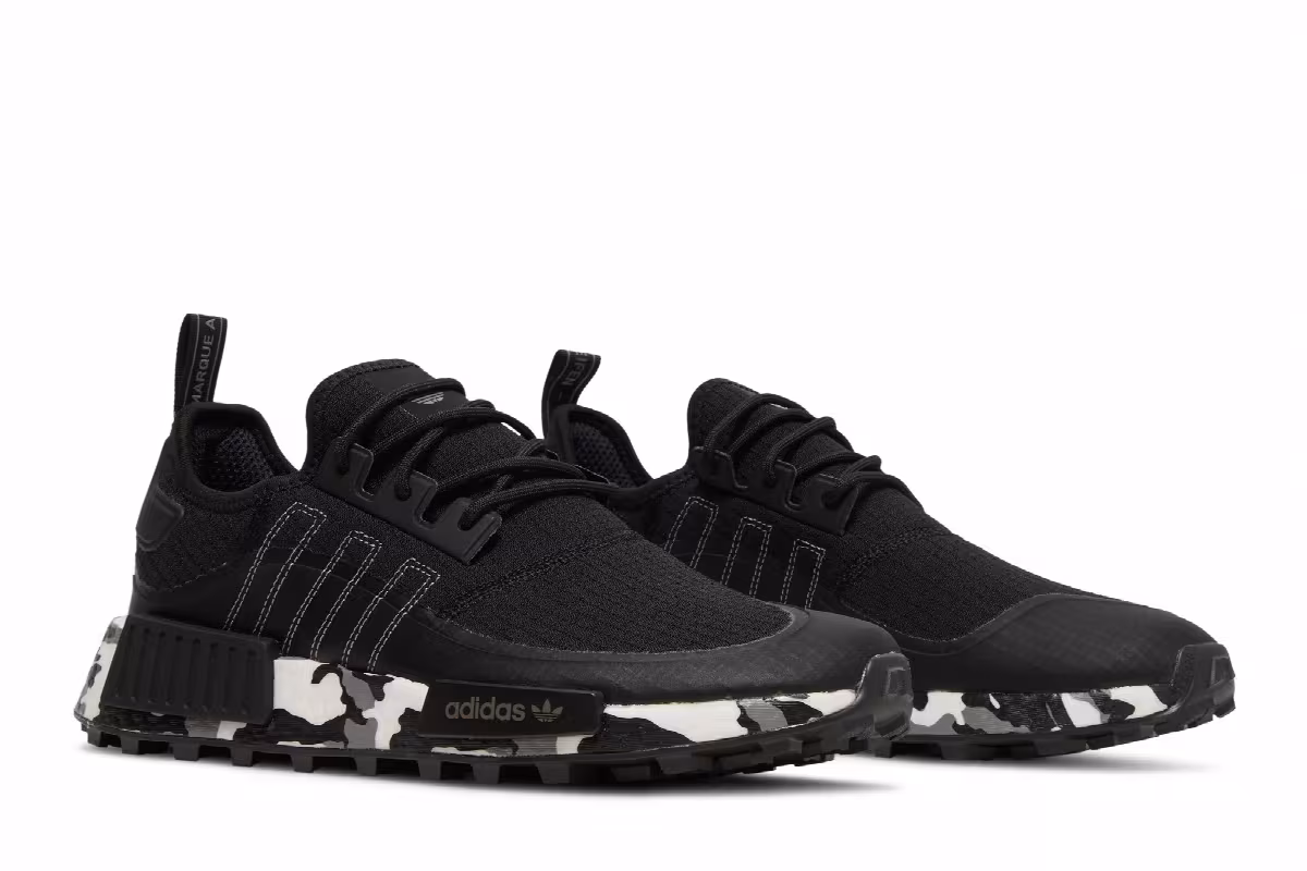 adidas NMD_R1 TR Black White Camo, view 9