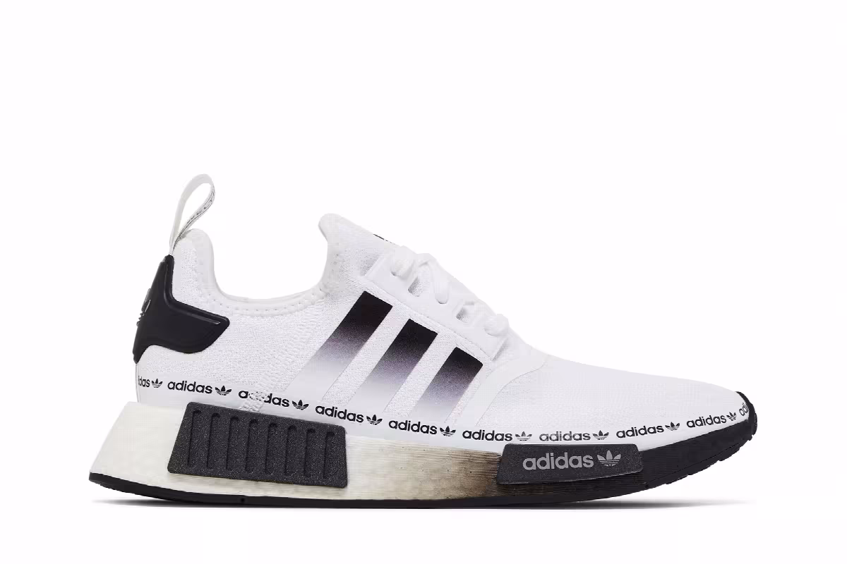 adidas NMD_R1 White Black Gradient, view 2