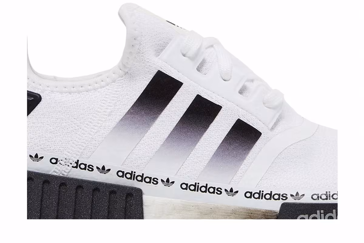 adidas NMD_R1 White Black Gradient, view 3
