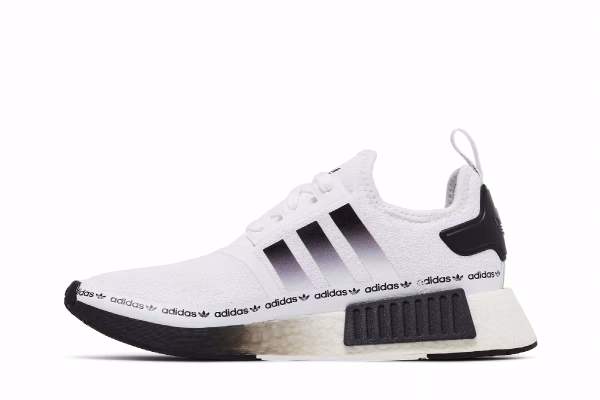 adidas NMD_R1 White Black Gradient, view 4