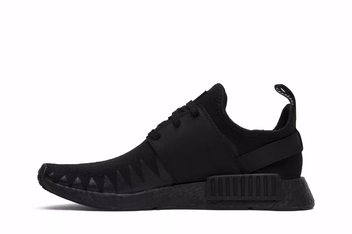 Neighborhood x adidas NMD_R1 Primeknit Triple Black, view 4