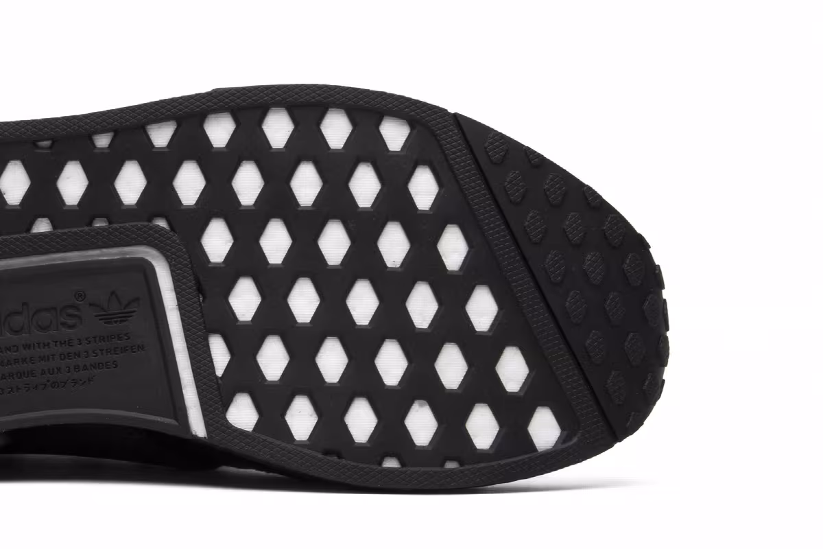 Neighborhood x adidas NMD_R1 Primeknit Triple Black, view 6