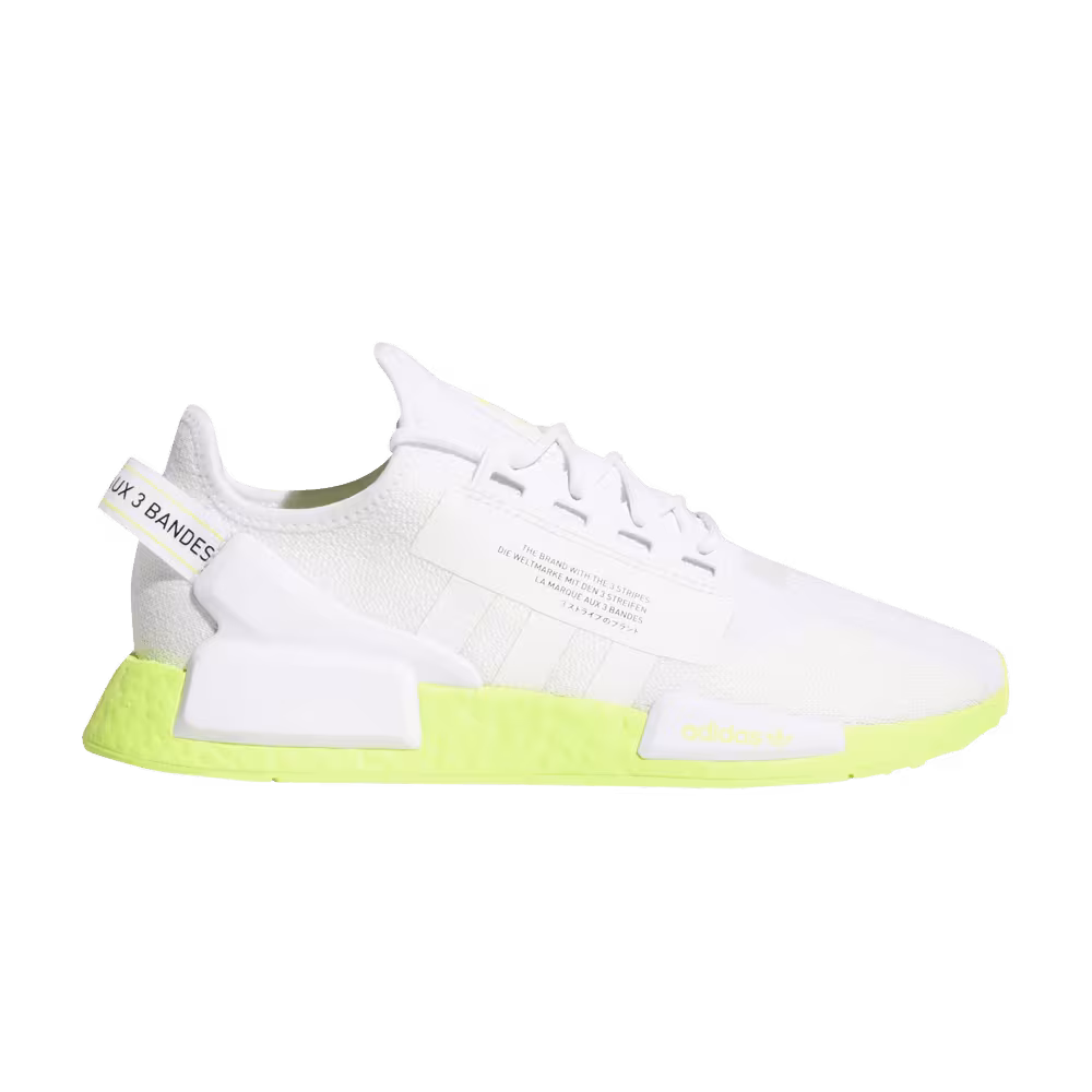 Adidas NMD_R1 V2 White Solar Yellow