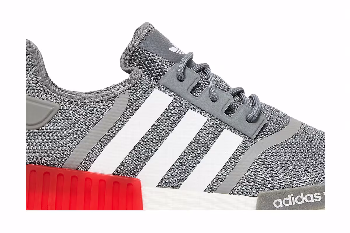 adidas NMD_R1 Grey Vivid Red, view 3