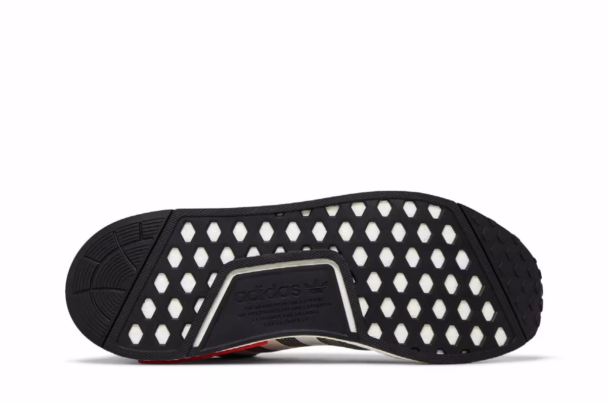 adidas NMD_R1 Grey Vivid Red, view 5