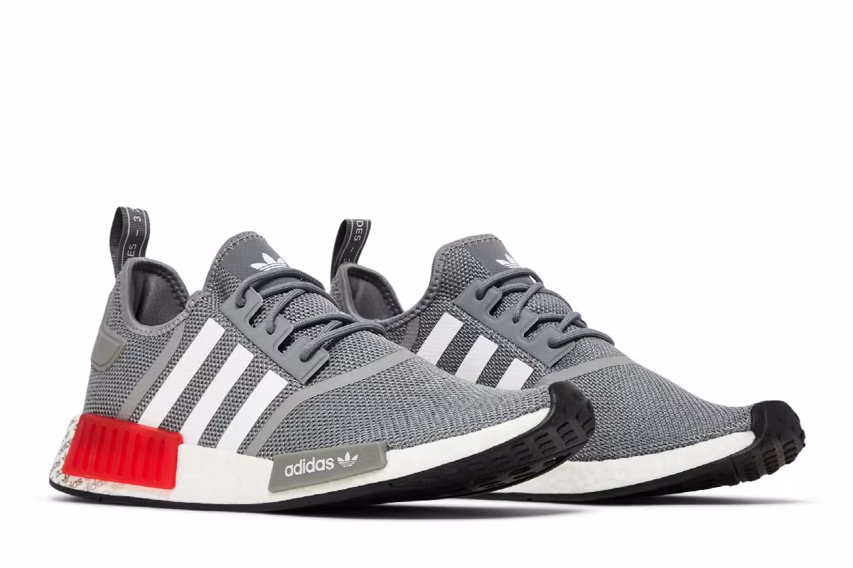 adidas NMD_R1 Grey Vivid Red, view 9