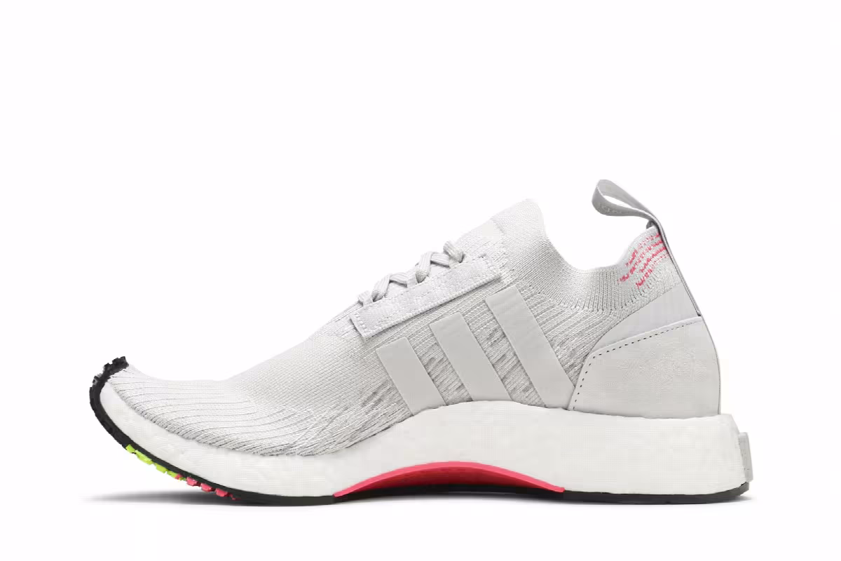 Adidas NMD_Racer Primeknit Gray One, view 4