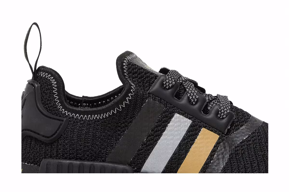 Adidas NMD_R1 Black Gold Metallic, view 3