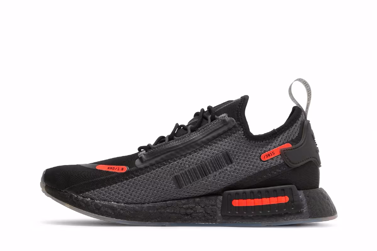 adidas NMD_R1 Spectoo Black Solar Red, view 4