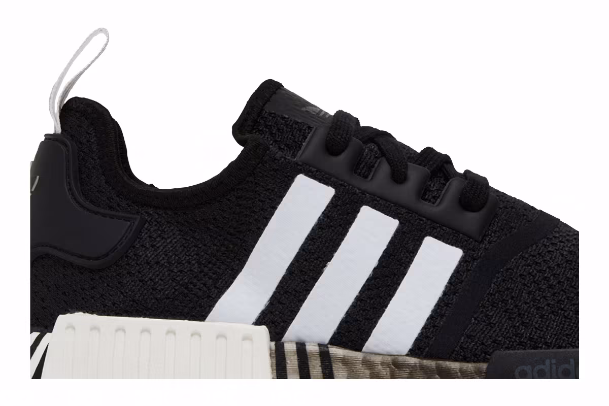 Adidas NMD_R1 Glitch - Black White, view 3