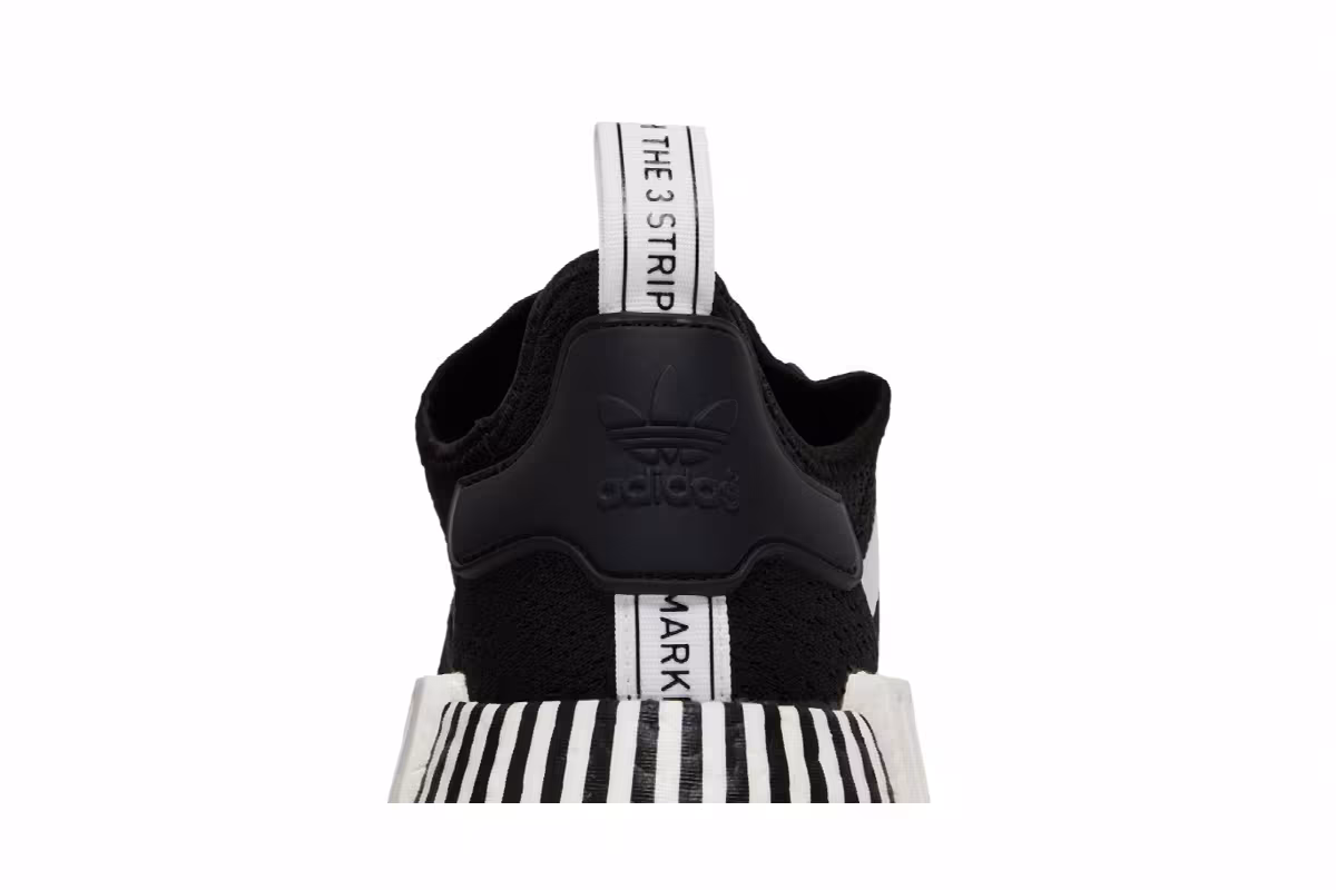 Adidas NMD_R1 Glitch - Black White, view 8
