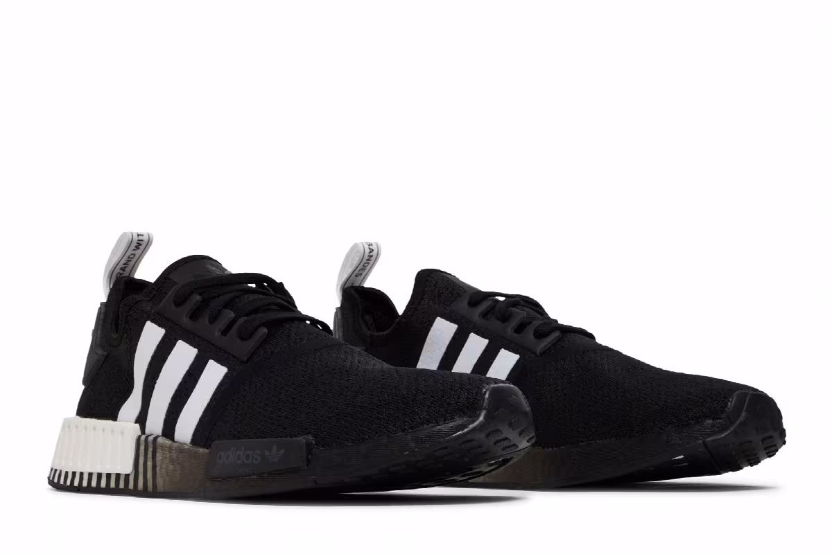 Adidas NMD_R1 Glitch - Black White, view 9