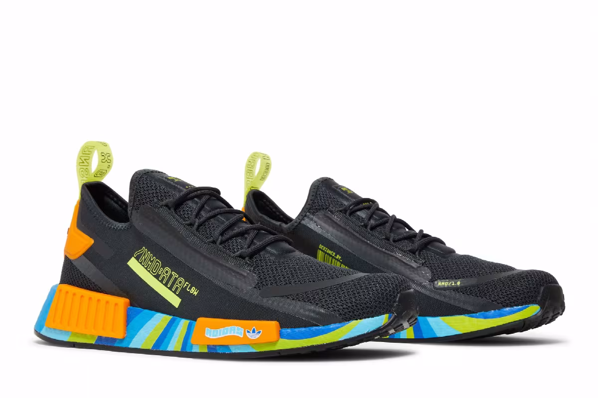 Adidas NMD_R1 Spectoo Black Multi, view 9