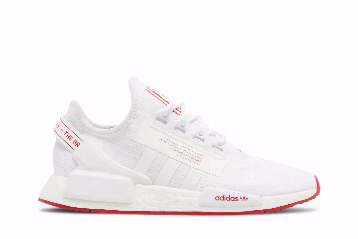 Adidas NMD_R1 V2 White Scarlet, view 2