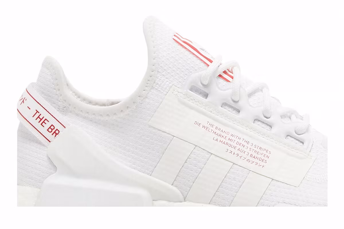 Adidas NMD_R1 V2 White Scarlet, view 3