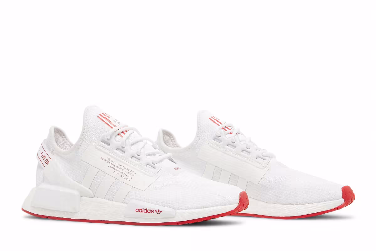 Adidas NMD_R1 V2 White Scarlet, view 9