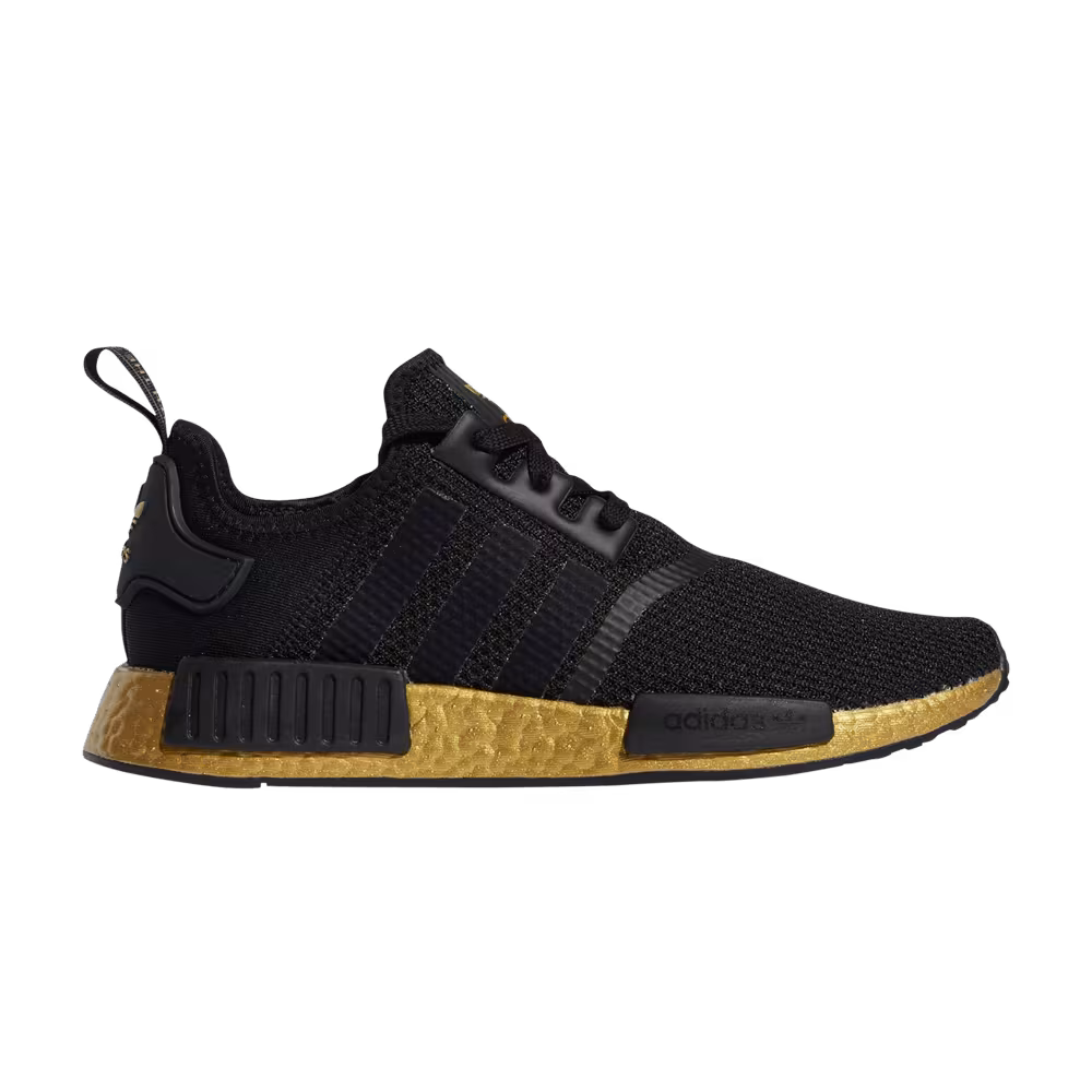 Adidas NMD_R1 STLT Primeknit Black Gold Metallic
