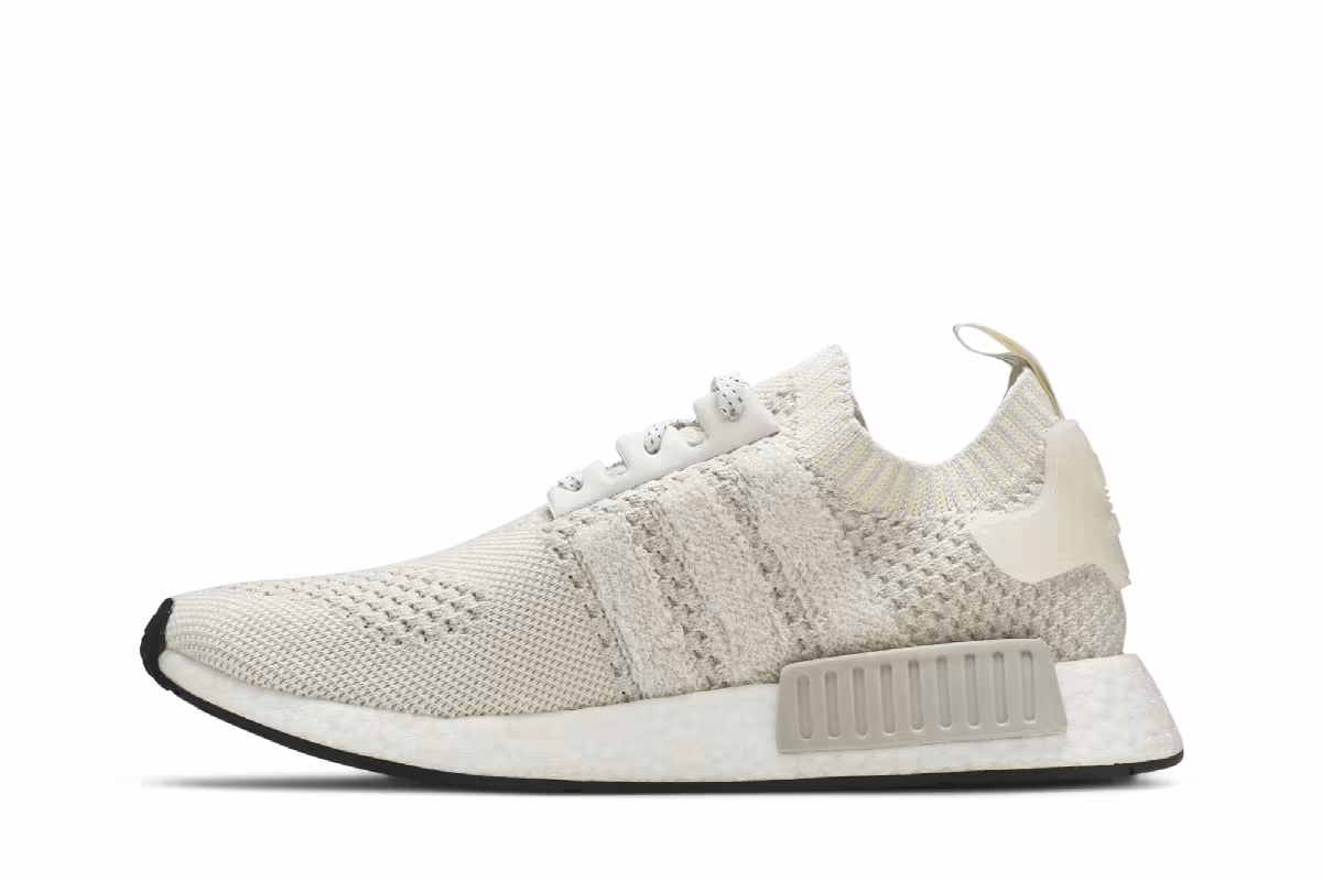 Adidas NMD_R1 Primeknit Chalk White, view 4