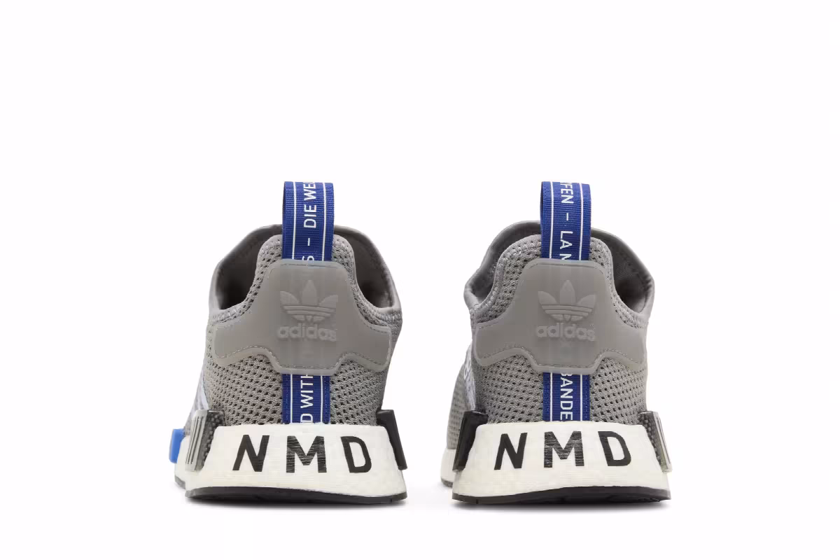Adidas NMD_R1 Grey Collegiate Royal, view 7