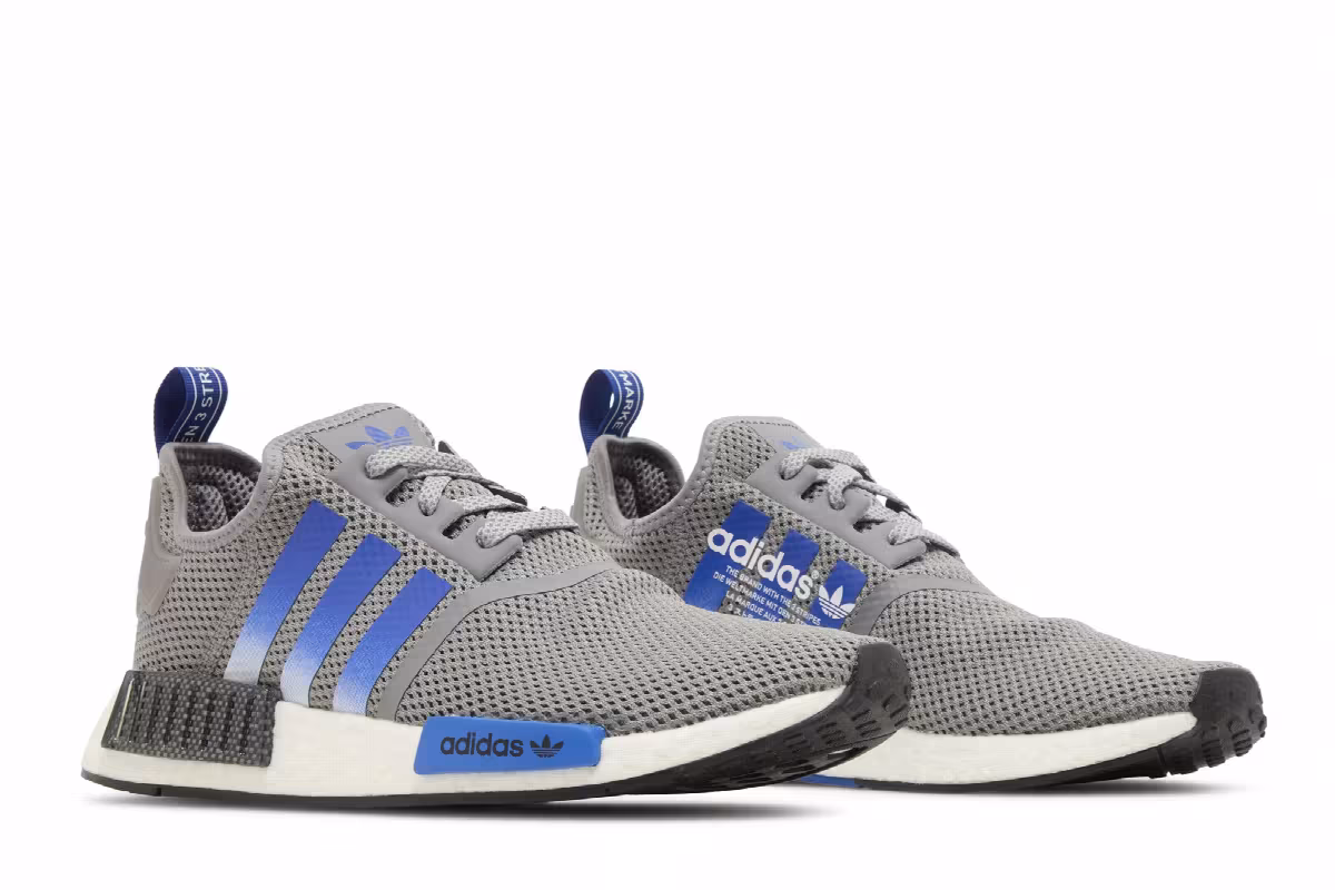 Adidas NMD_R1 Grey Collegiate Royal, view 9