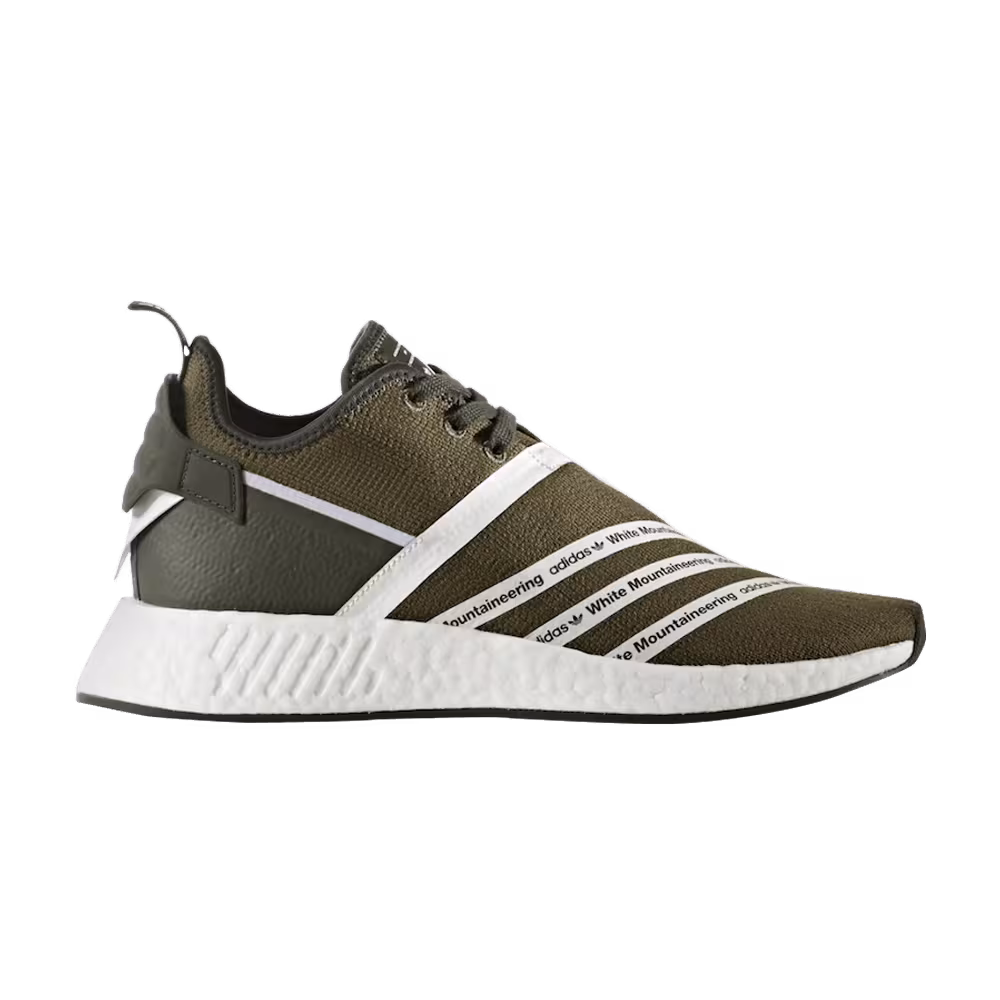 White Mountaineering x adidas NMD_R2 Primeknit Olive Sample
