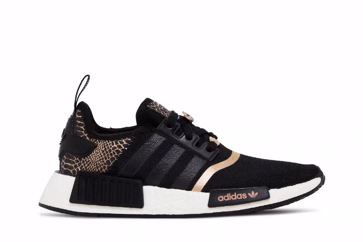 Adidas Women's NMD_R1 Black Rose Gold, view 2